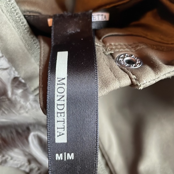 Mondetta longline puff jacket, army green. - Picture 3 of 3